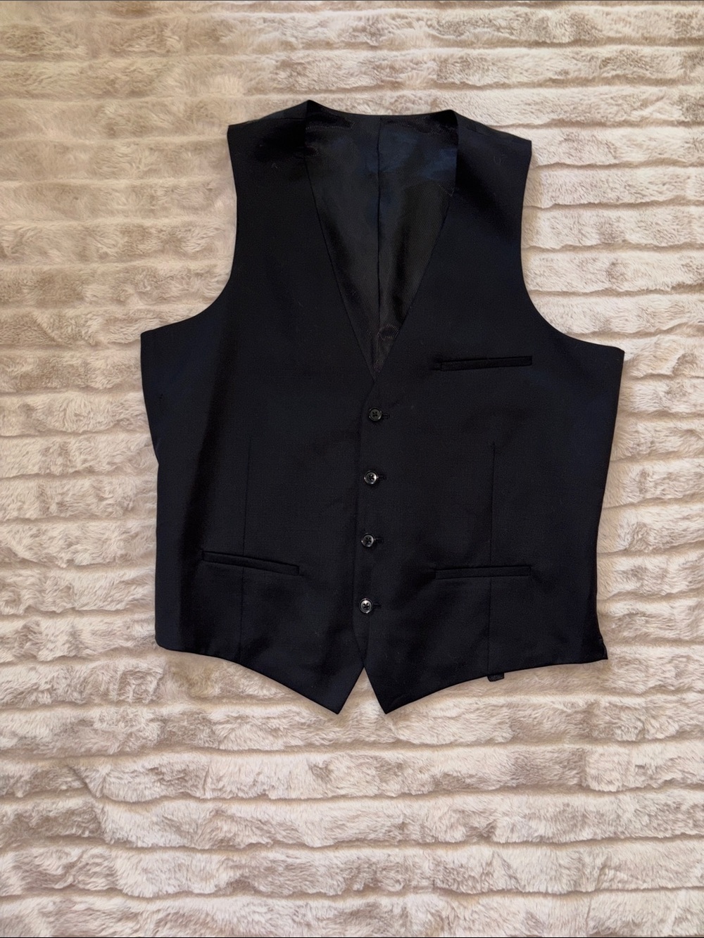 Express Men's Black Tailored Dress Vest